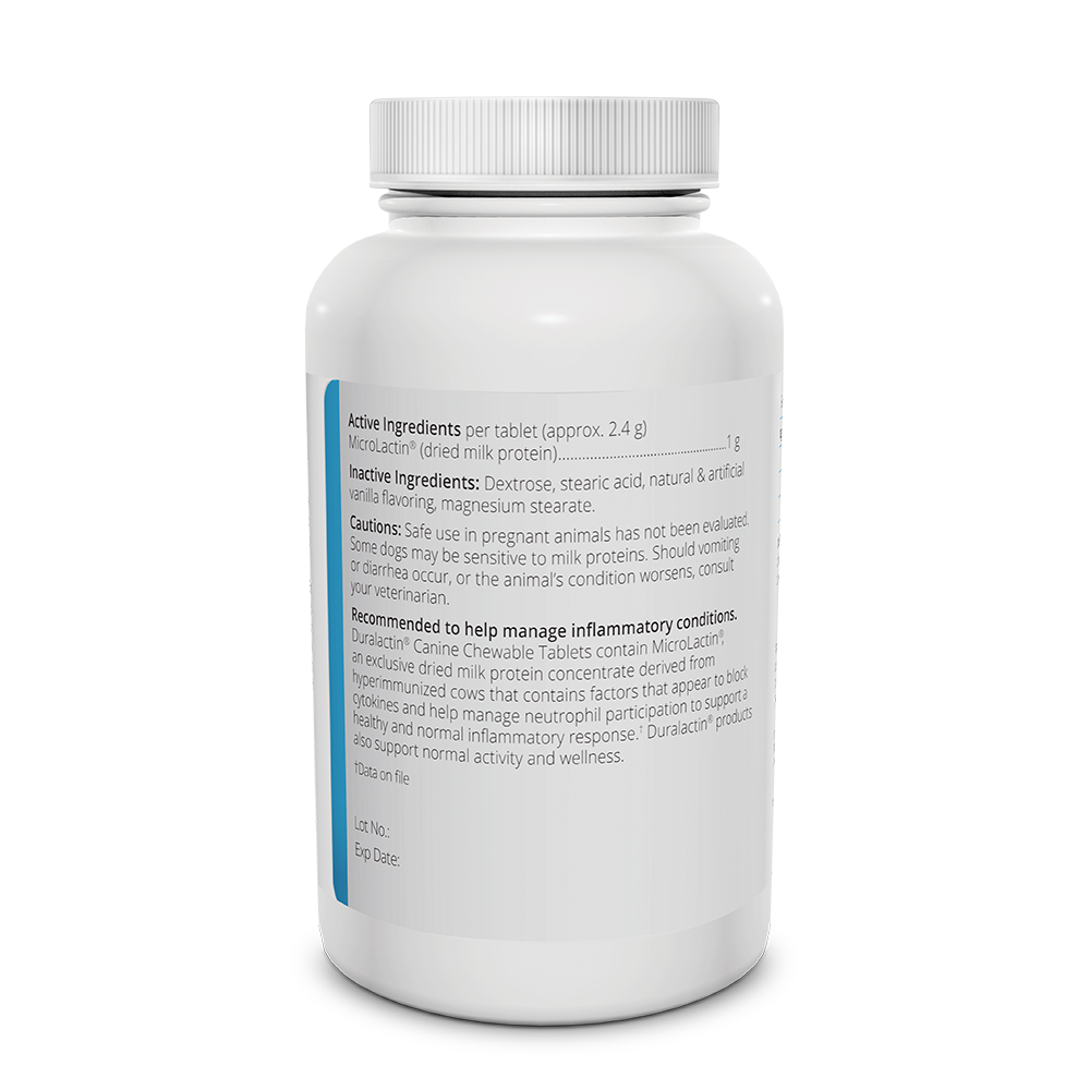 duralactin canine chewable tablets