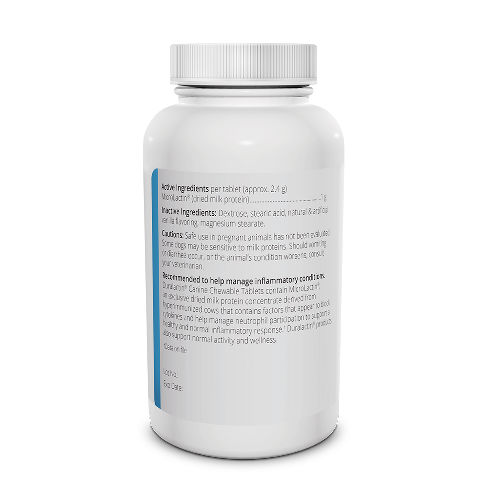 duralactin canine chewable tablets