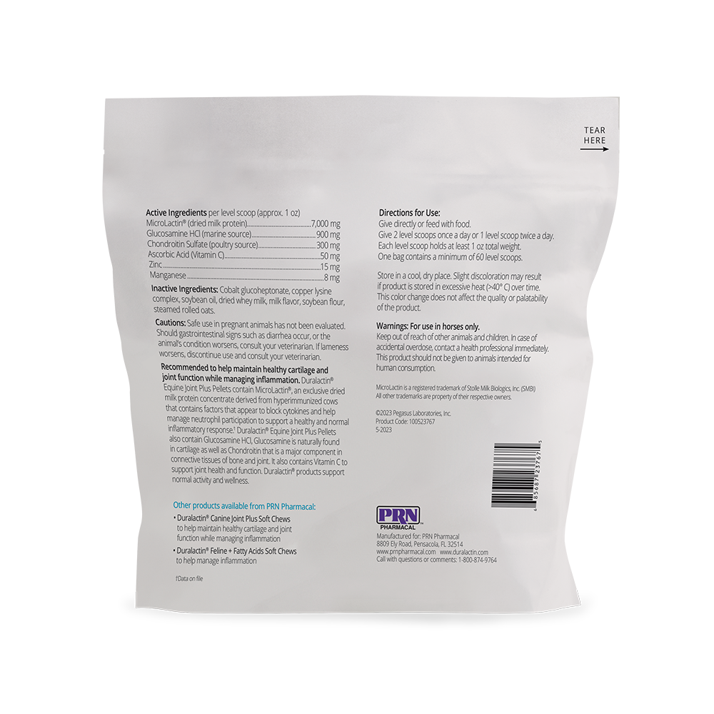 duralactin equine joint plus pellets